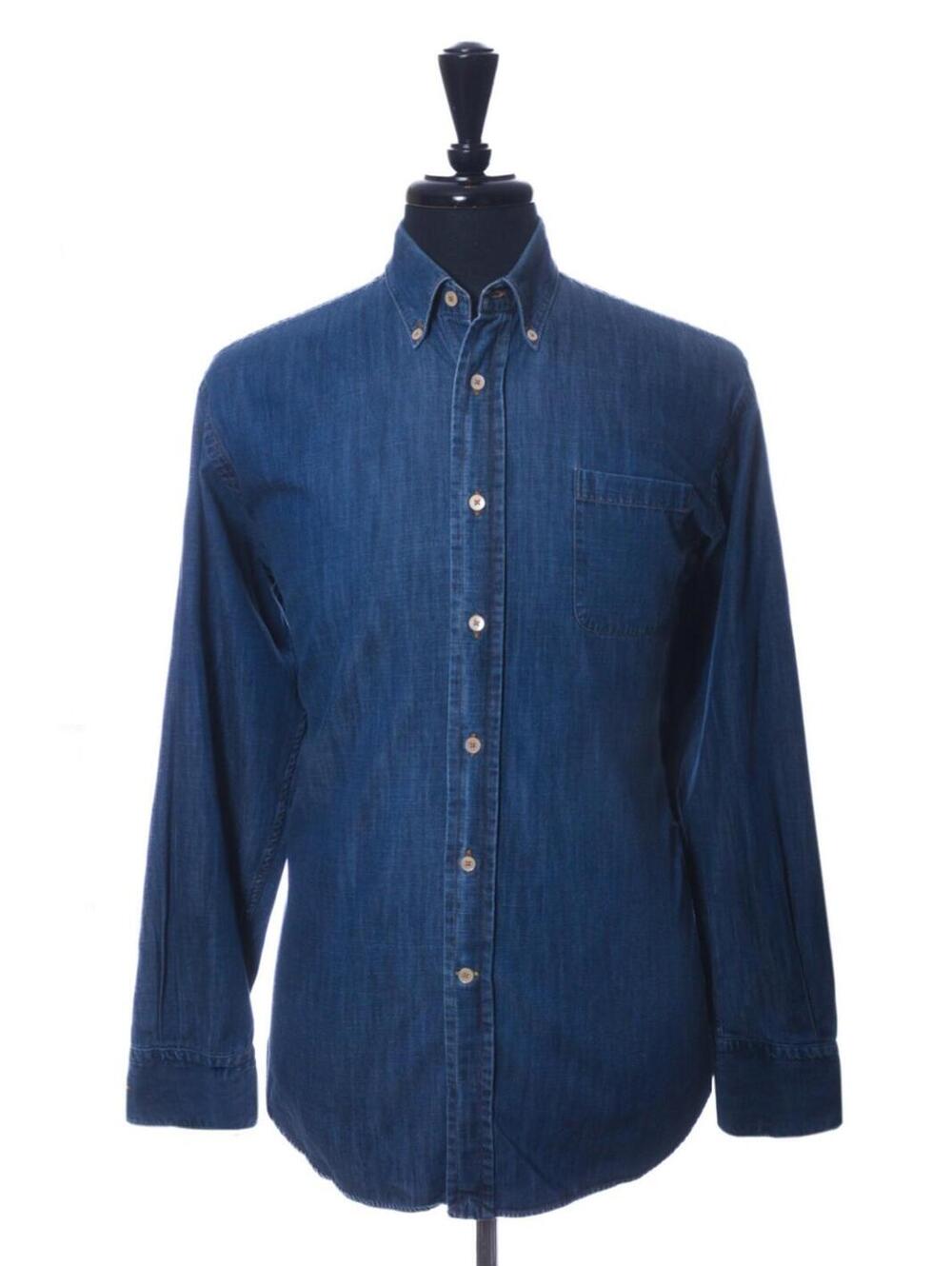Robert Talbott Classic Denim Shirt L 36825